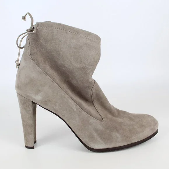 New STUART WEITZMAN Mitten Suede Bootie, Topo, US 11